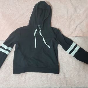 Crop top long sleeve hoodie.